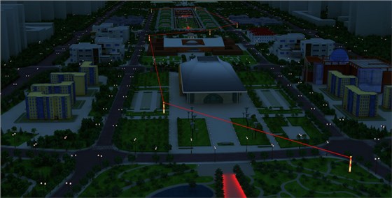 延安中軸線夜景規(guī)劃設(shè)計