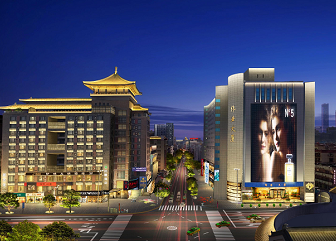 西安碑林區(qū)粉巷、德福巷夜景亮化設(shè)計(jì)